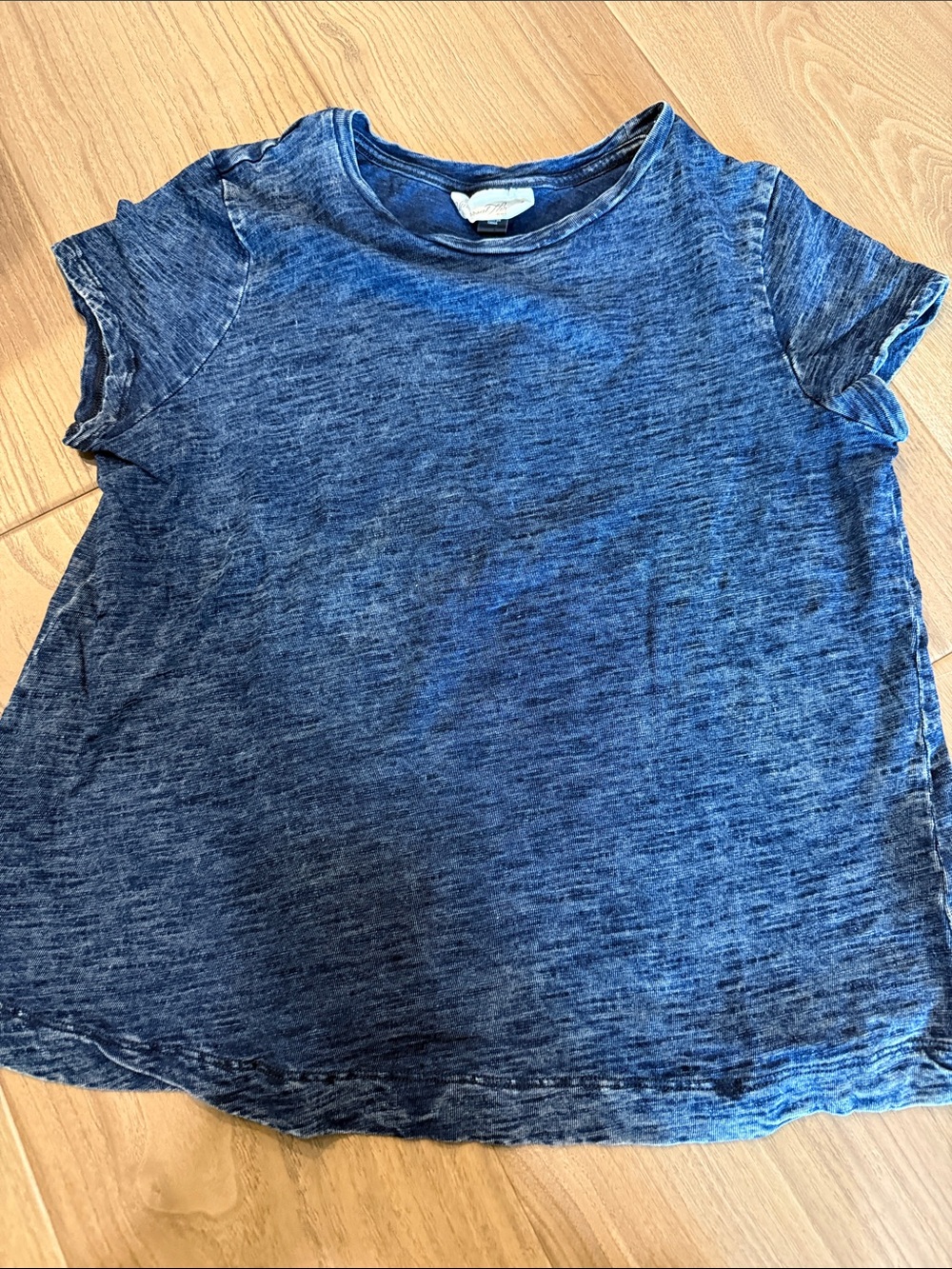 Universal Thread Heathered Blue Short Sleeve Crew Tee